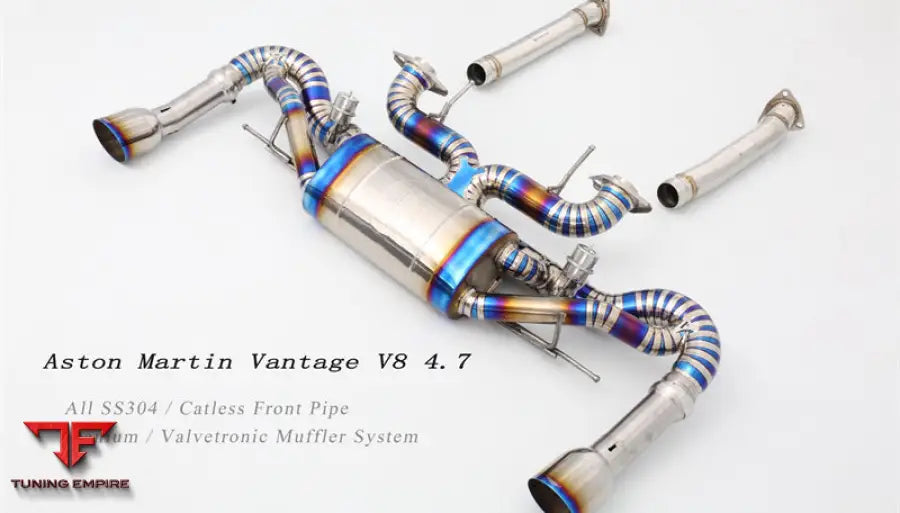 Aston Martin Vantage V8 4.7T All Ss304 Front Pipe Titanium Valvetronic Exhaust System