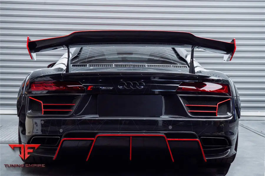 Audi R8 Gen2 V10 Plus Coupe Only Impii Carbon Fiber Trunk Wing With Base