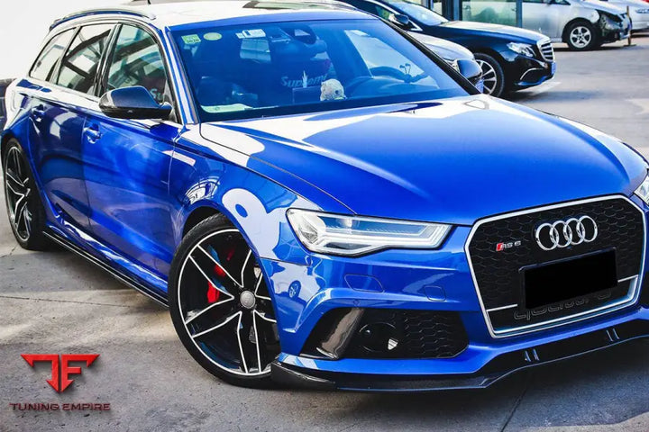 Audi Rs6 Avant Oe Style Carbon Fiber Front Bumper Caps