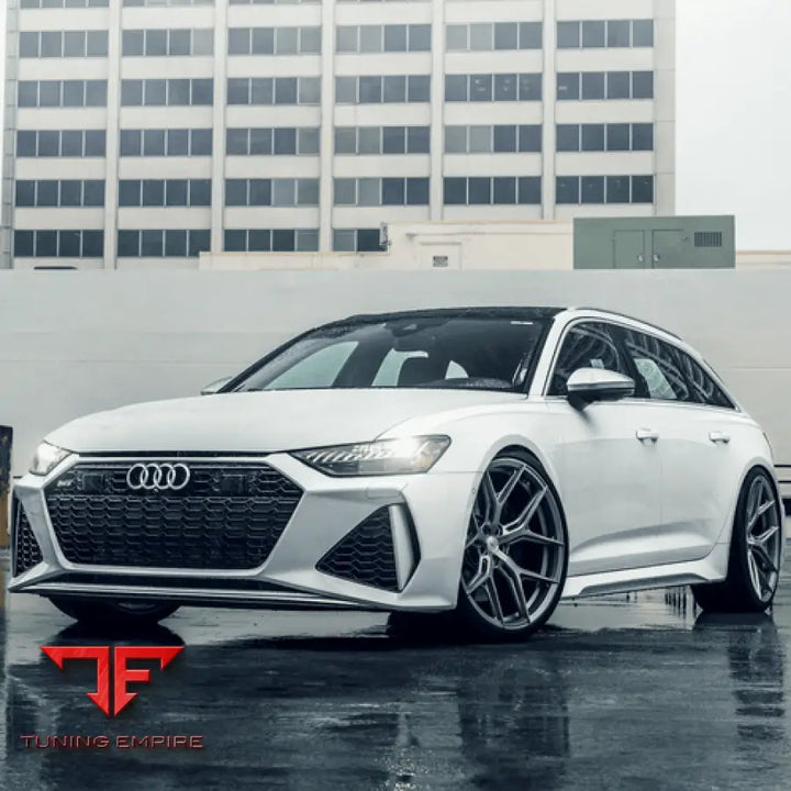 AUDI RS6 VOSSEN HF-5 SATIN SILVER WHEELS