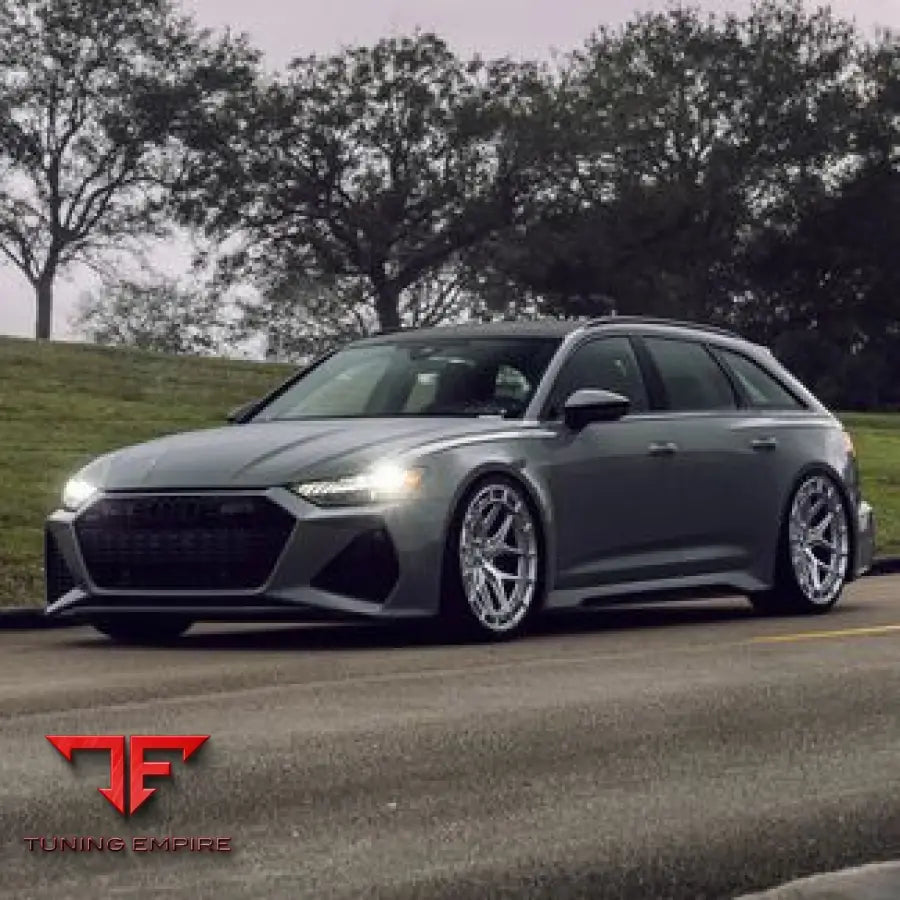 AUDI RS6 VOSSEN HFX-1 5-LUG SILVER POLISHED WHEELS