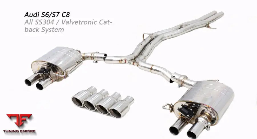 Audi S6/S7 C8 All Ss304 Valvetronic Exhaust System