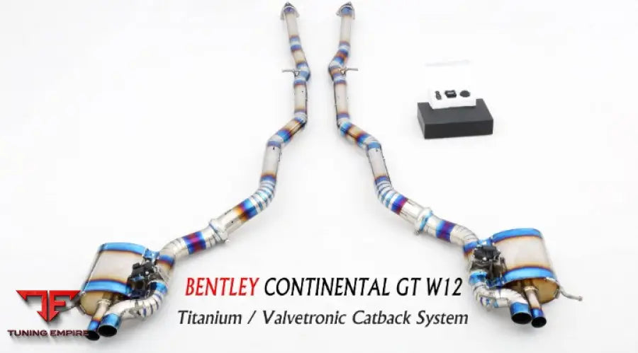 Bentley Continental Gt W12 Titanium Valvetronic Catback Exhaust System