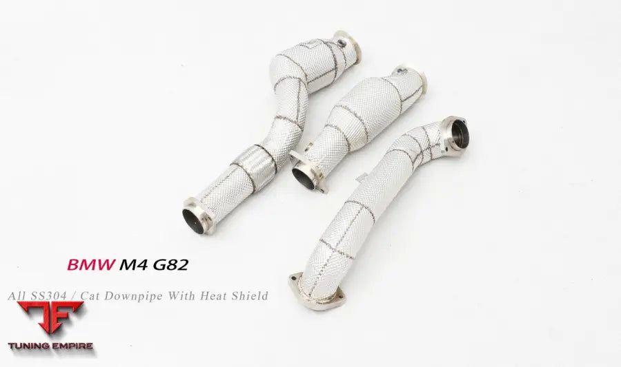 Bmw M4 G82 All Ss304 Cat Downpipe With Heat Shield Exhaust System