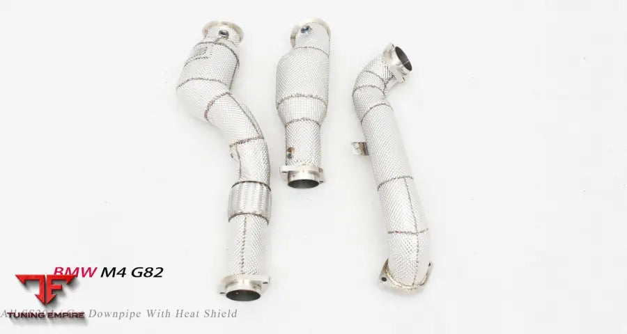 Bmw M4 G82 All Ss304 Cat Downpipe With Heat Shield Exhaust System