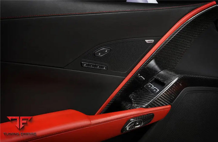 CORVETTE C7 Z06 GRANDSPORT DRY CARBON FIBER INTERIOR DOOR PANEL COVER TRIM BSD