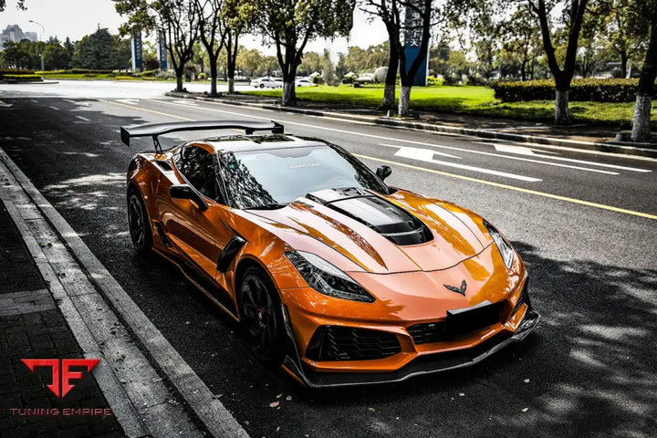 CORVETTE C7 Z51 Z06 GRANDSPORT AR STYLE CARBON FIBER TRUNK SPOILER BSD