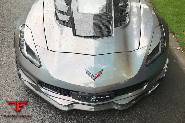 CORVETTE C7 Z51 Z06 GRANDSPORT CARBON FIBER FRONT LIP WITH WINGLETS BSD