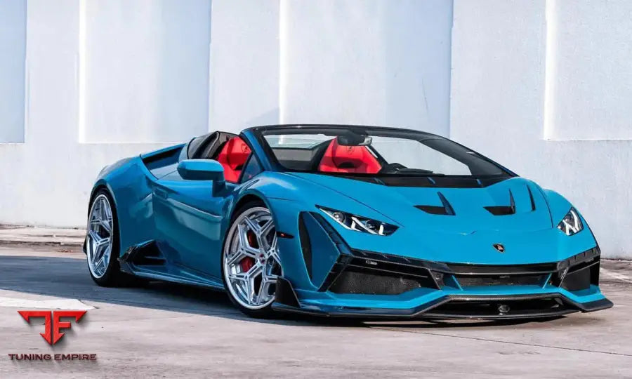 Lamborghini Huracan Body kit with custom wheels 9x20 12x21