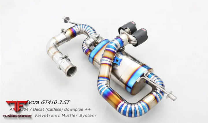 Lotus Evora 3.5T Catless Downpipe Titanium Valvetronic Exhaust System