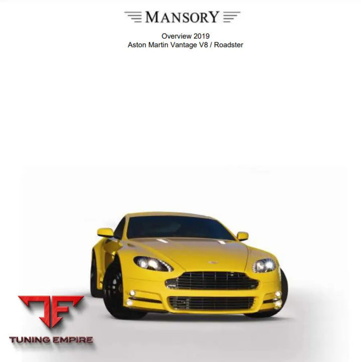 Mansory Aston Martin Vantage V8/ Roadster