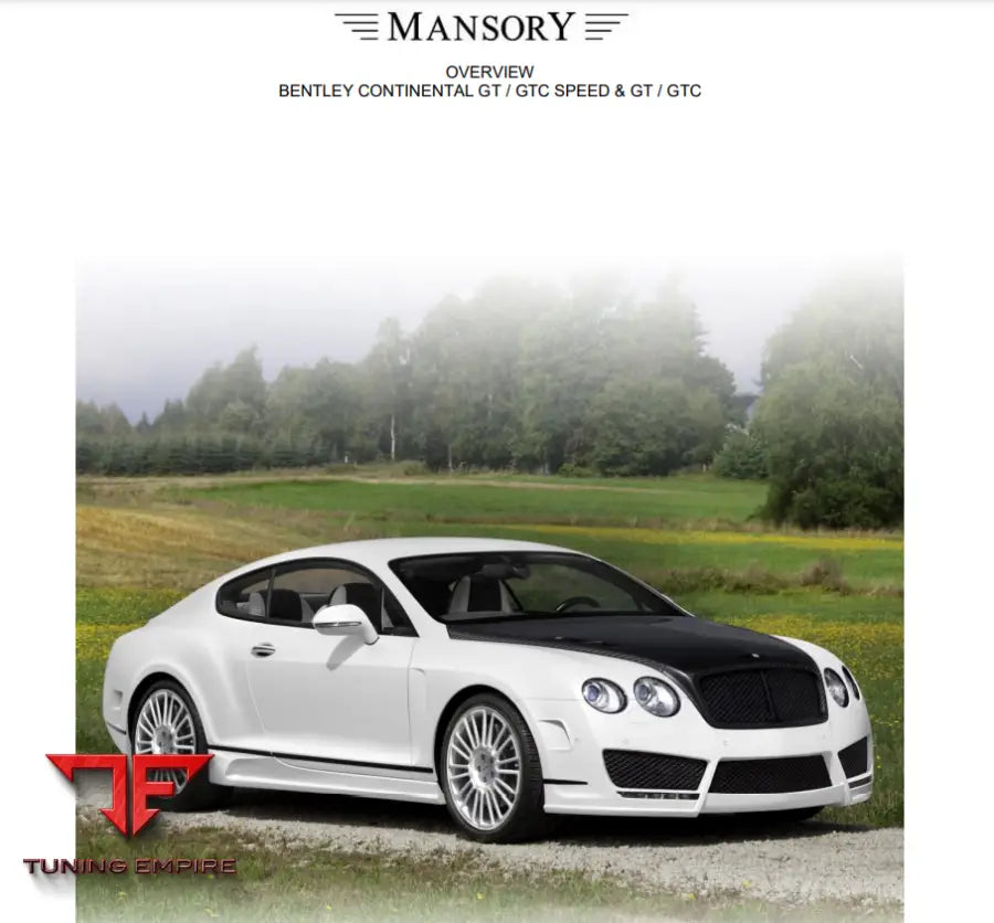 Mansory Bentley Continental Gt / Gtc Speed &