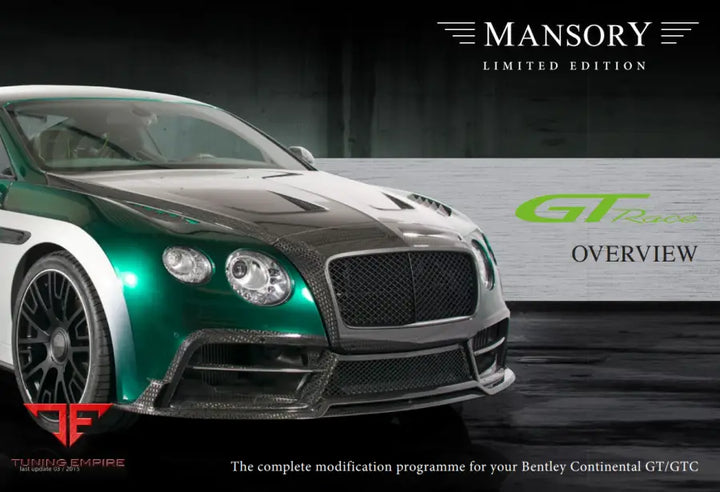 Mansory Bentley Continental Gt Race - Limited Edition