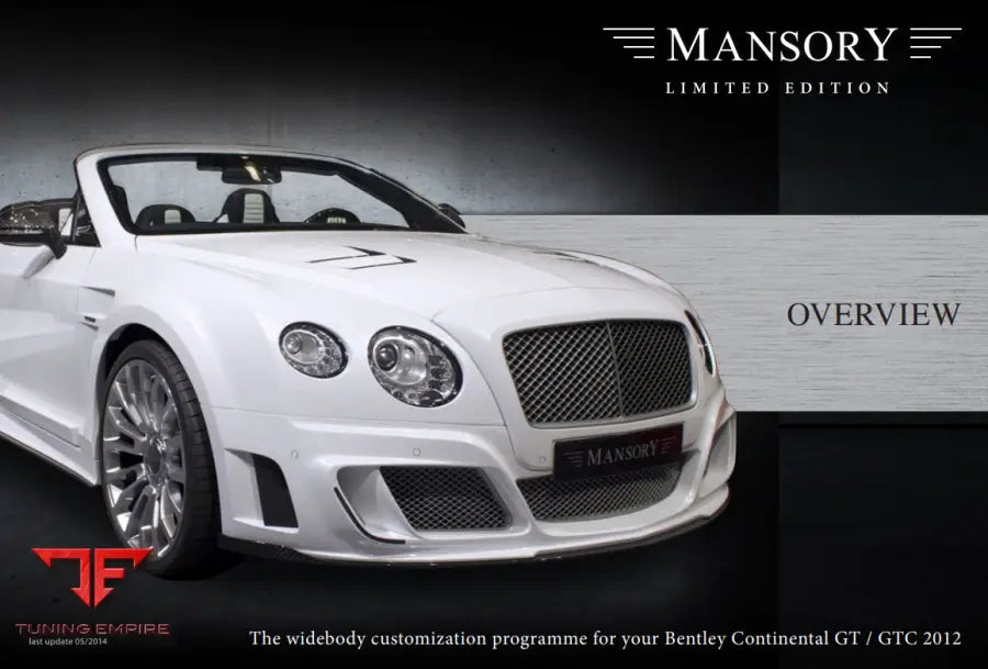 Mansory Bentley Continental Le Ii Gt/Gtc - Limited Edition