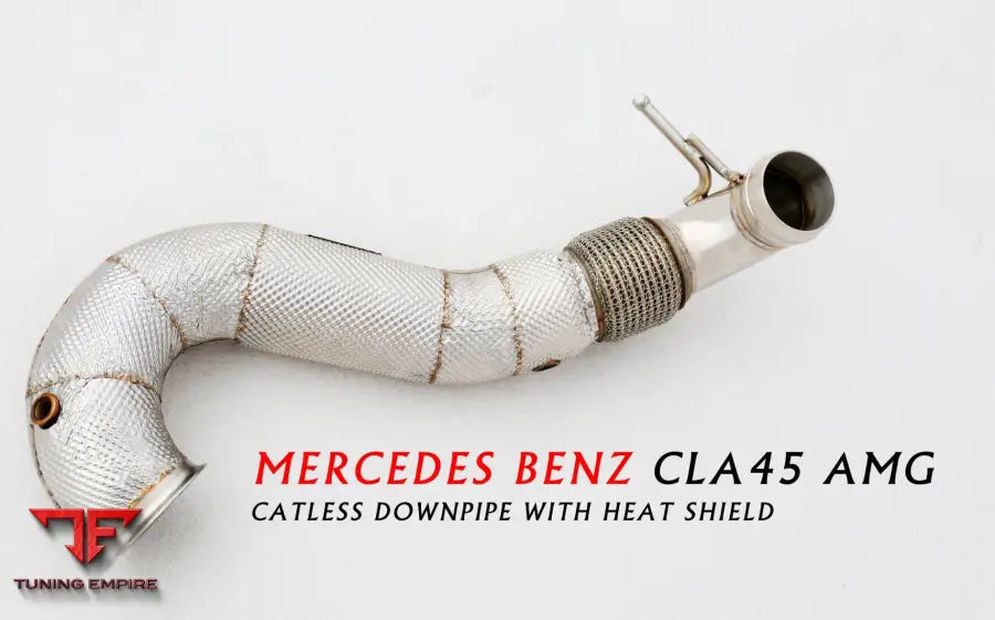 Mercedes Benz Cla45 Amg W117 Ss304 Catless Downpipe With Heat Shield Exhaust System