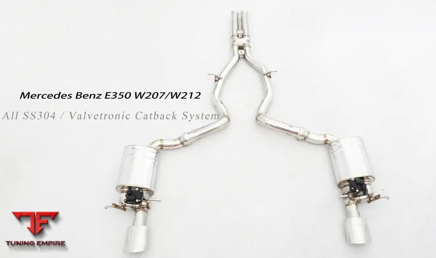 Mercedes Benz E Class W212 All Ss304 Valvetronic Exhaust System