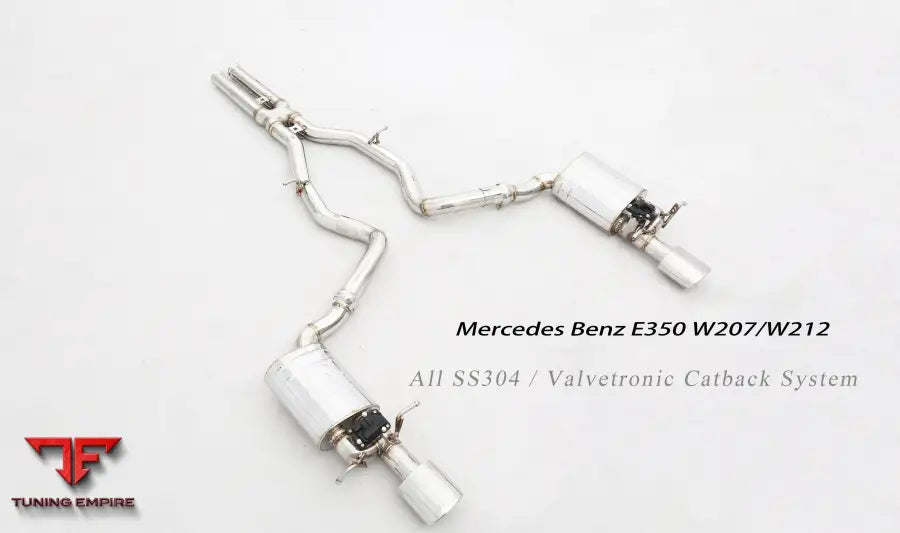 Mercedes Benz E Class W212 All Ss304 Valvetronic Exhaust System