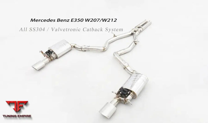 Mercedes Benz E Class W212 All Ss304 Valvetronic Exhaust System