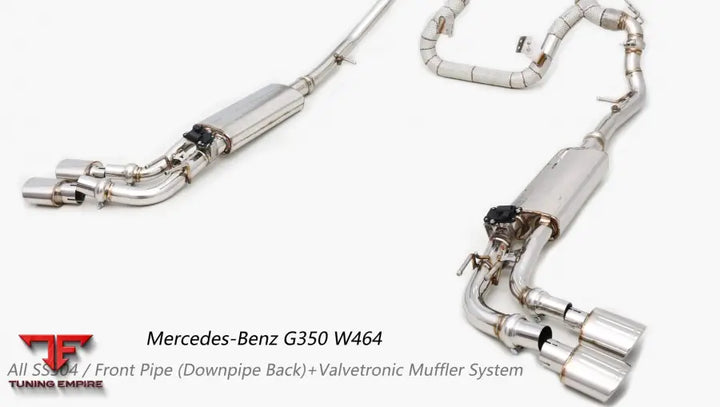 Mercedes Benz G Class Amg G350 All Ss304 Front Pipe Valvetronic Exhaust System