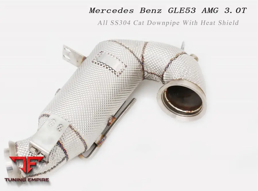 Mercedes Benz Gle53 Amg 3.0T All Ss304 Cat Downpipe With Heat Shield Exhaust System