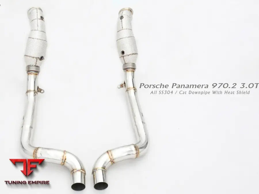 Porsche Panamera 970.2 All Ss304 Cat Downpipe With Heat Shield Exhaust System