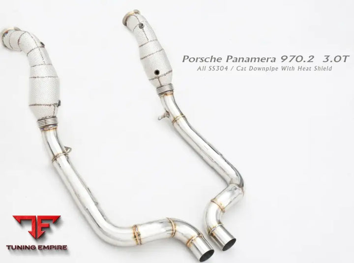 Porsche Panamera 970.2 All Ss304 Cat Downpipe With Heat Shield Exhaust System