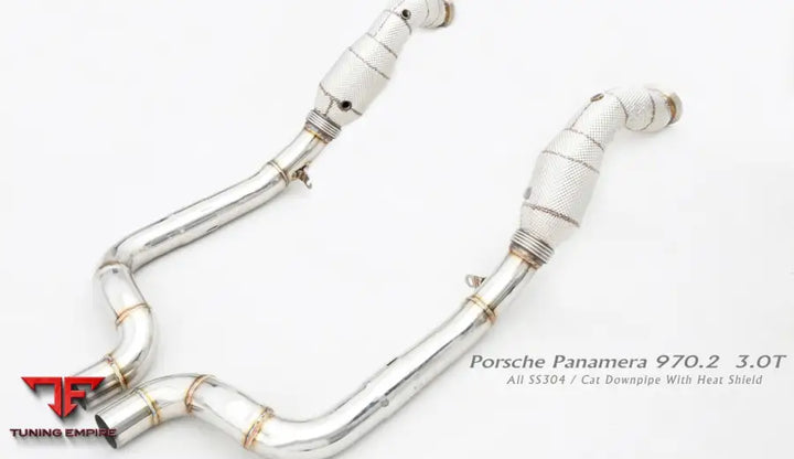 Porsche Panamera 970.2 All Ss304 Cat Downpipe With Heat Shield Exhaust System