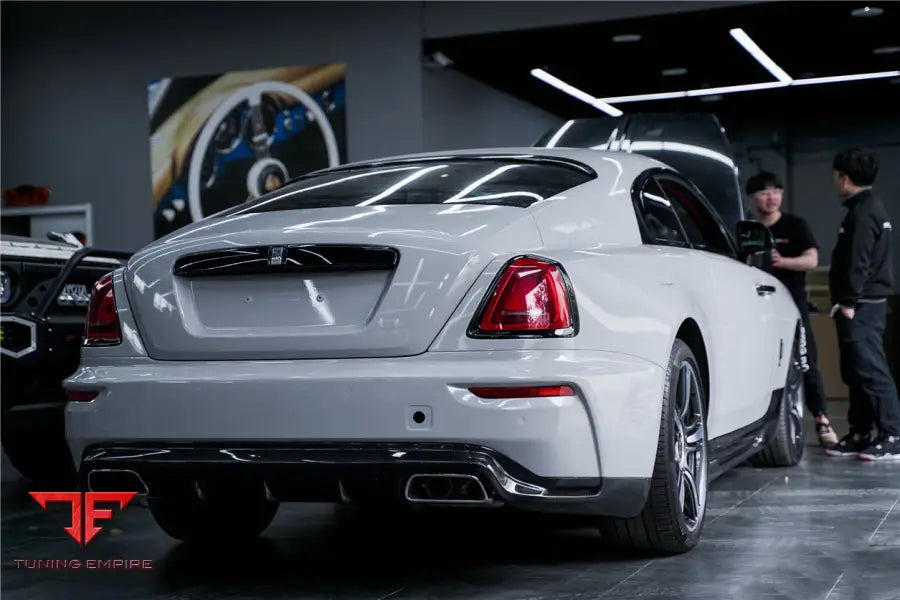 ROLLS-ROYCE WRAITH & DAWN BKSS STYLE PARTIAL CARBON FIBER REAR BUMPER BSD