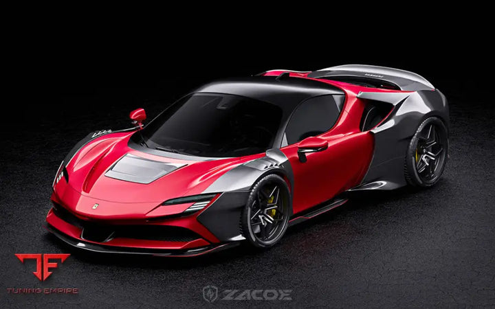 ZACOE FERRARI SF90 LIGHTNING CARBON FIBER WIDE BODY